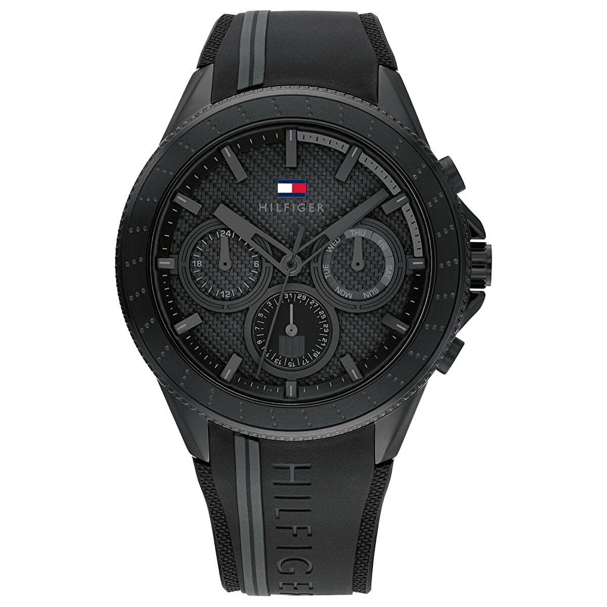 Tommy Hilfiger Analogue Multifunction Quartz Watch for Men with White Silicone Bracelet - 1791861