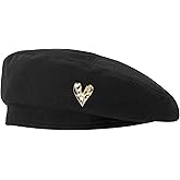 CHIC DIARY Beret Hat Black French Style Women Beret Hats Classic Winter Cotton Cap boinas para Mujer