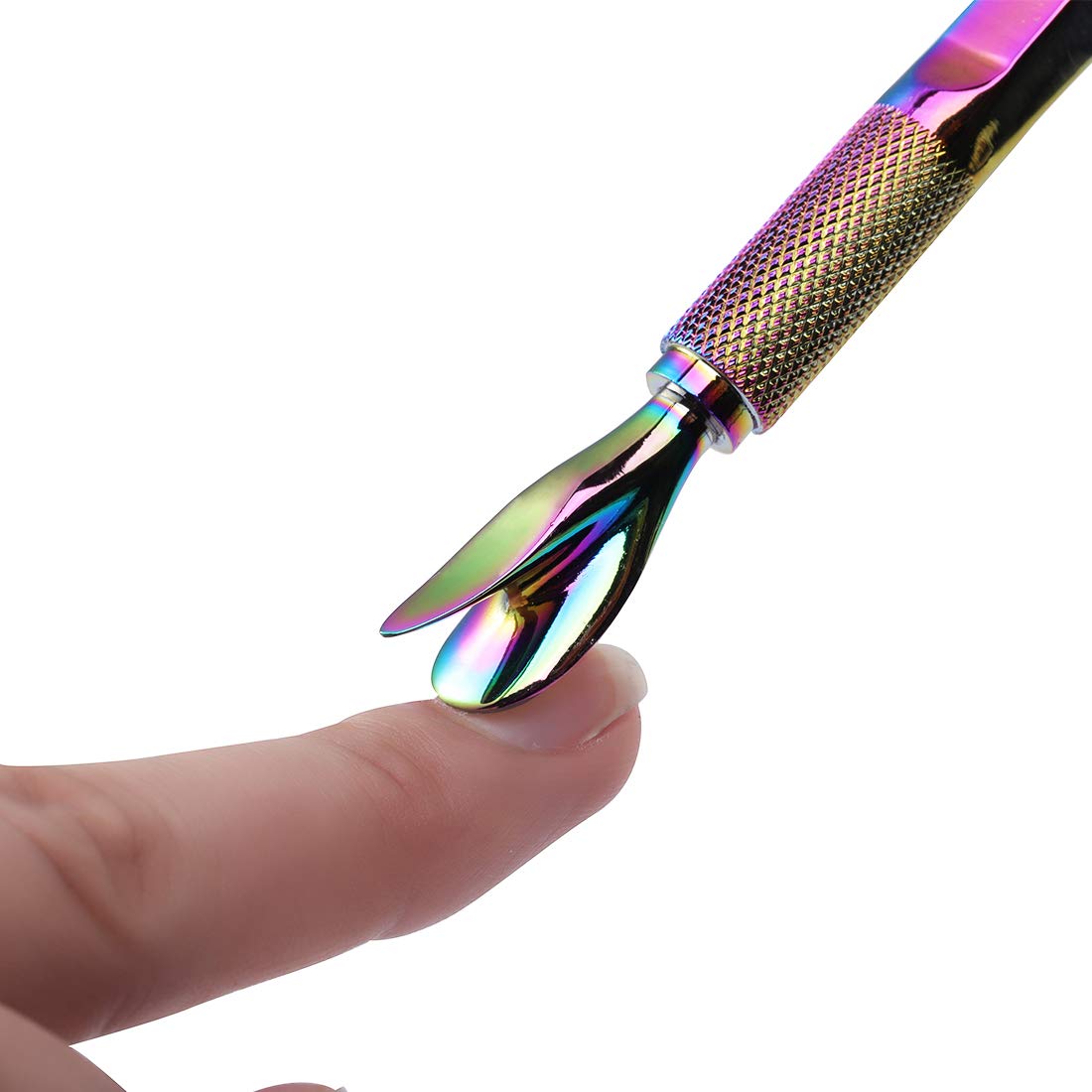 3 Way Magic Multi-Functional Manicure Pedicure C-curve Pinching Tool Cuticle Pusher Nail Art Pincher for Acrylic UV Gel Nails, NAT176 (Colorful): Beauty