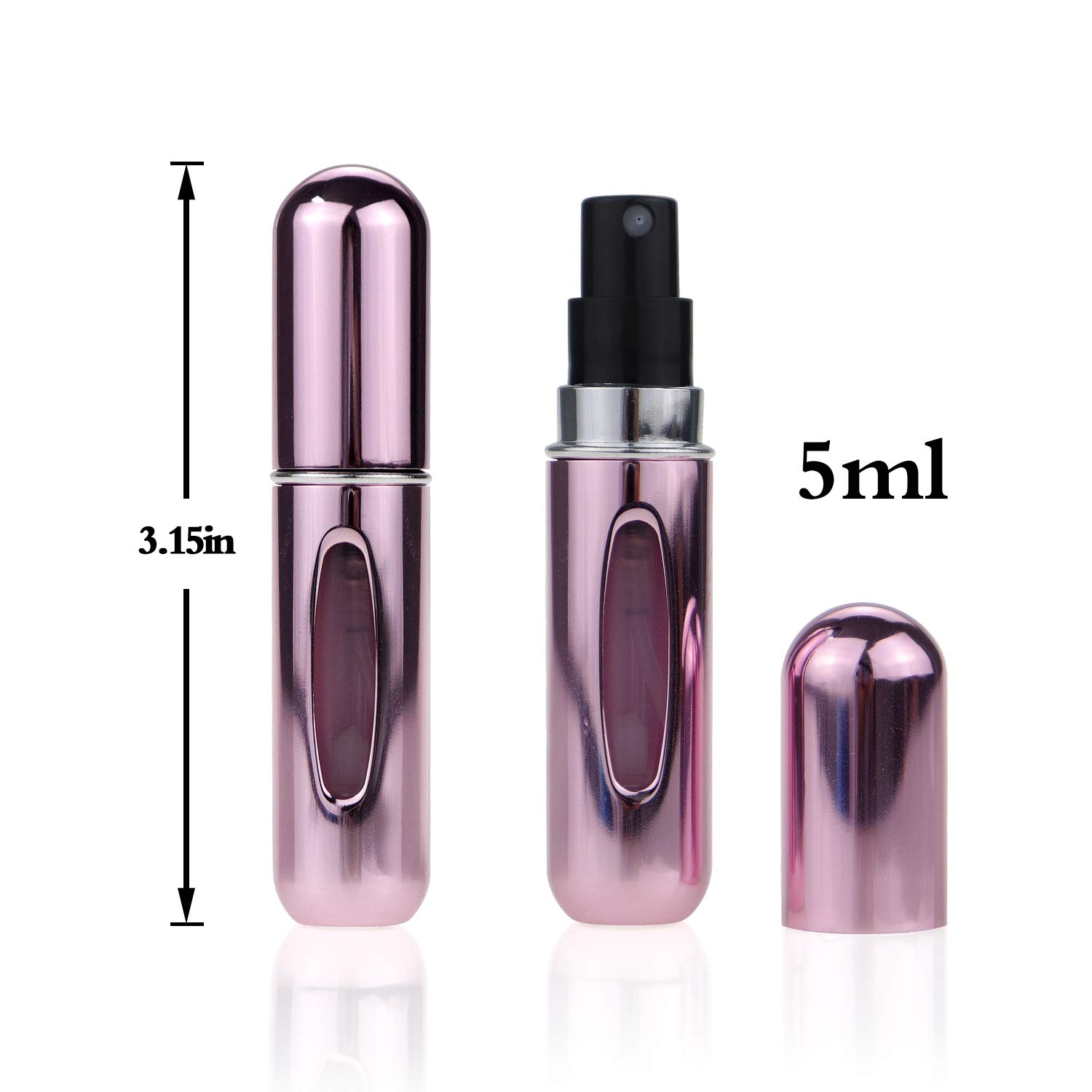 Portable Mini Refillable Perfume Atomizer Bottle，Atomizer Perfume Bottle, Refillable Perfume Spray, Scent Pump Case, Perfume Atomizer Refillable Travel 4 Pcs Pack of 5ml : Beauty
