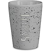 Rico Industries NFL Football Tennessee Titans Wordmark Grey 2oz Ceramic Shot Glass for Fans, Laser Engraved In Team Color Single Shot Glass