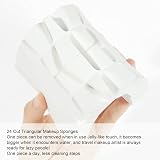 AUAUY 48 Pcs Makeup Sponge Wedge Set Non-Latex Beauty Sponges White view 5