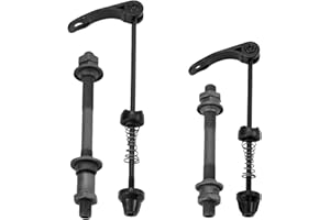 Pastlla 1 Pair Quick Release Bike Axle Skewer Wheel Hub, Front & Rear Bicycle Axle Hollow Shaft Specialized Replacement Parts for Road Bike, Mountain Bike, BMX, MTB