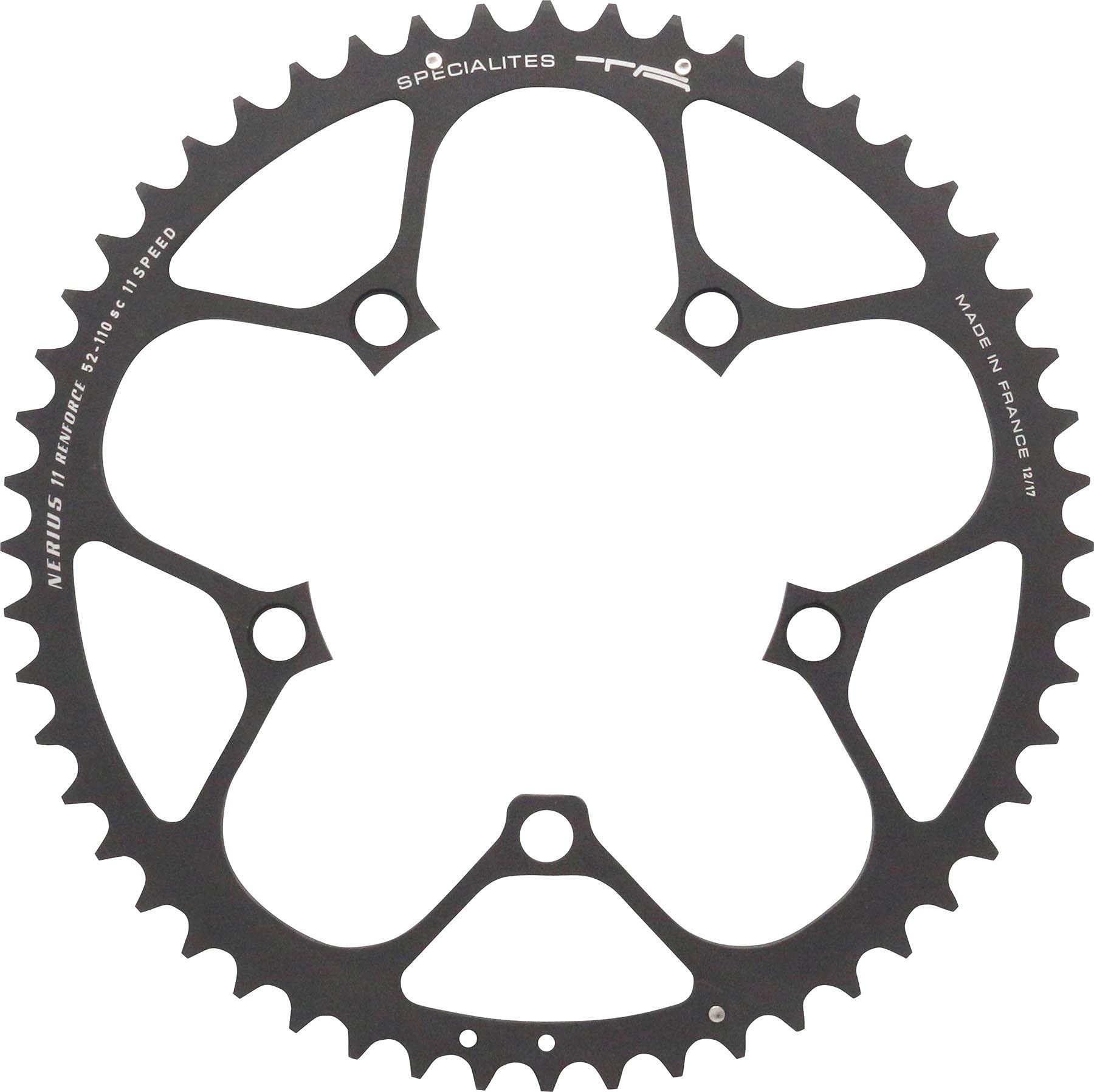 Spécialités TA Nerius 11 Speed Campagnolo Compact 110pcd Offset Chainring, Outer 48t, Black