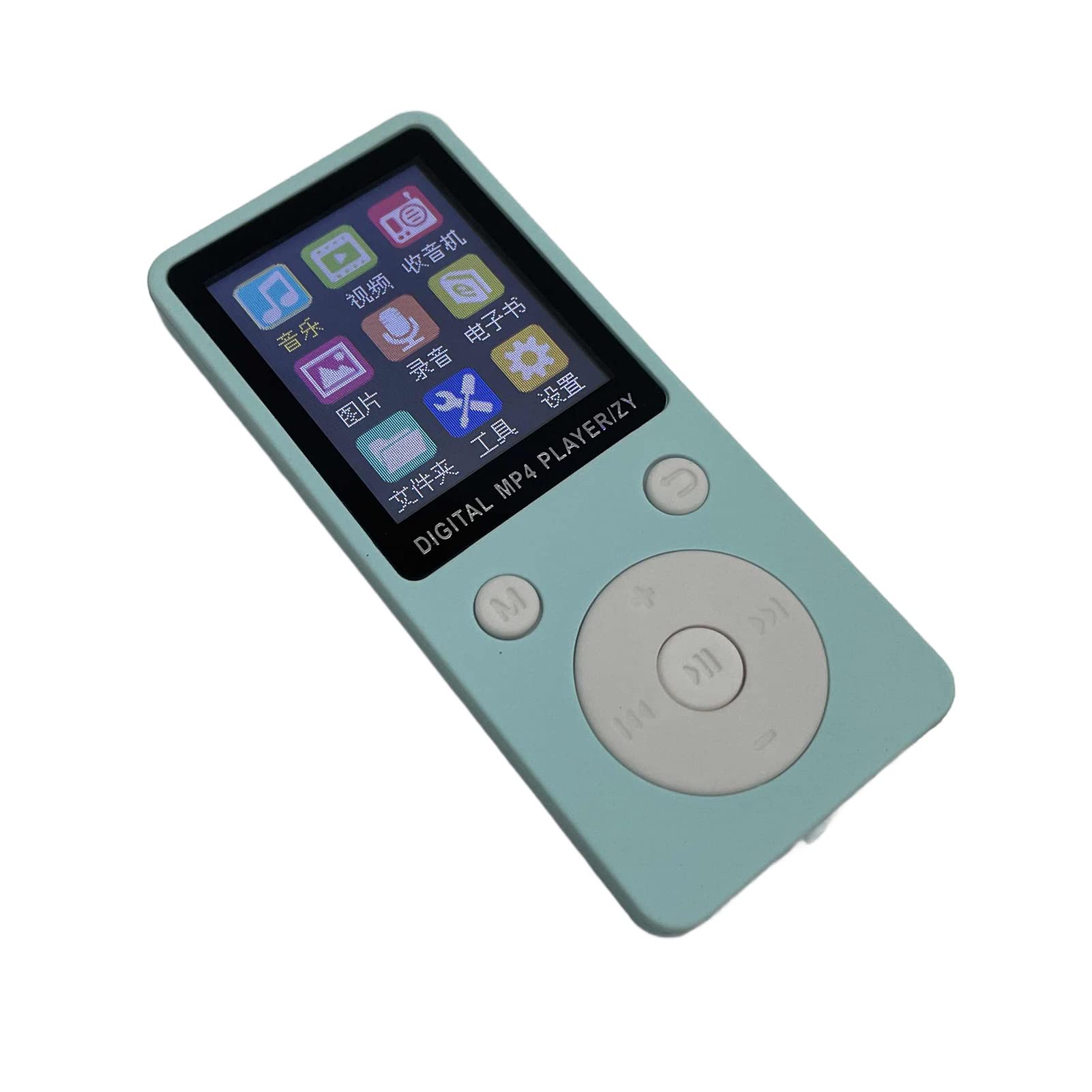 Denash MP3 MP4 Music Player, 1.8 Inch HD Screen Mini Portable Lossless HIFI Music Digital Audio Player with Headphone Support up to 32GB(Blue)