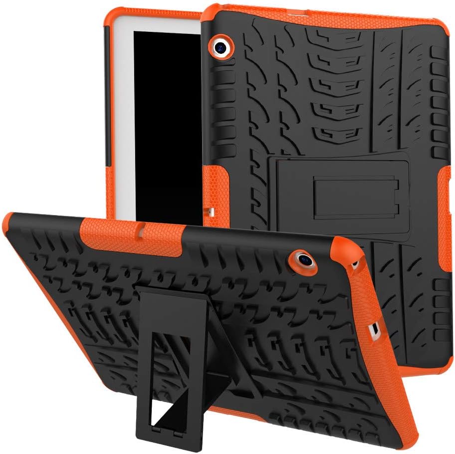 Heavy Duty Case for Huawei MediaPad T3 10" Hybrid Rugged Rubber + Hard PC Kickstand Shock-Proof Case Cover JKRED
