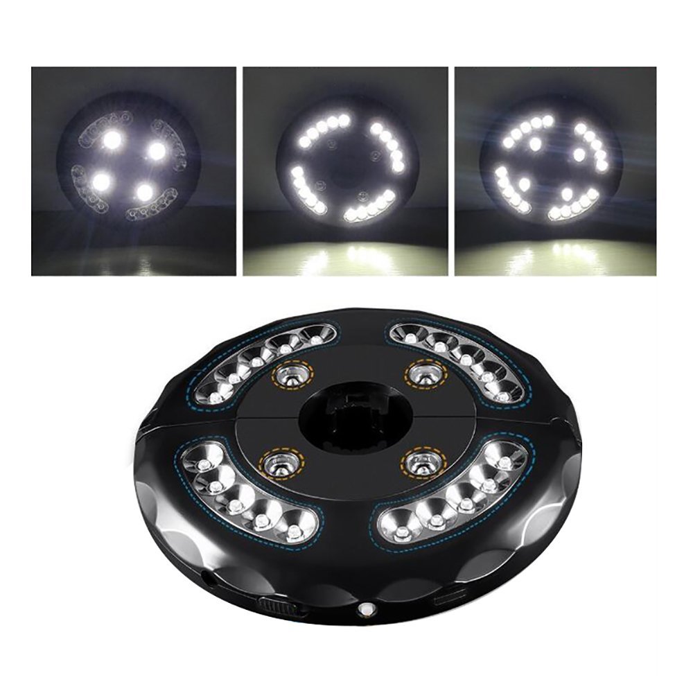 Patio Umbrella 24 LED Lamp Umbrella Light Detachable Roman Light Multi-Function Waterproof Camping Tent Light