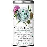 The Republic of Tea - Organic Milk Thistle SuperHerb Tea Tin, 36 Herbal Tea Bags, Naturally Caffeine-Free