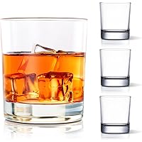 COPLIB Whiskey Glasses Set of 4 -11 OZ Old Fashioned Glasses/Premium Crystal Glasses, Perfect for Whiskey Lovers, Rocks…