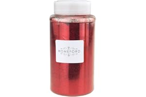 Homeford Fine Glitter Bottle, 1-Pound Bulk (Red)