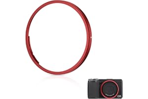 JJC Metal Lens Decoration Ring Cap for Ricoh GR IV GRIV GR4 HDF Monochrome Digital Camera, Lens Accessories for GR 4 Replaces