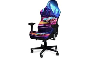 QYZDLM Gaming Chair Covers, 3D Printing Stretchable Soft Non-Slip Easy to Install Gamer Chair Cover with Armrest Cover(No Chair)(E)