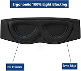 ALASKA BEAR Sleep Mask Side Sleepers Cup-Shaped Extra-Soft 100% Blackout view 2