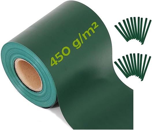 Workinghouse Avskarmning I Pvc For Natstaket Med Dubbla Stolpar Avskarmning Med Klammor For Tradgardsstaket 450g M2 35 M Lang X 19 Cm Hog Vadertalig Underhallsfri Enkel Att Montera Amazon Nl