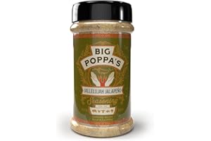 BIG POPPA SMOKERS Big Poppa’s Jallelujah Jalapeno Seasoning - Gluten-Free Spicy Jalapeno Seasoning - Steak Seasoning & Chicken Seasoning for Cooking – Versatile Jalapeno Rub (14 Oz)