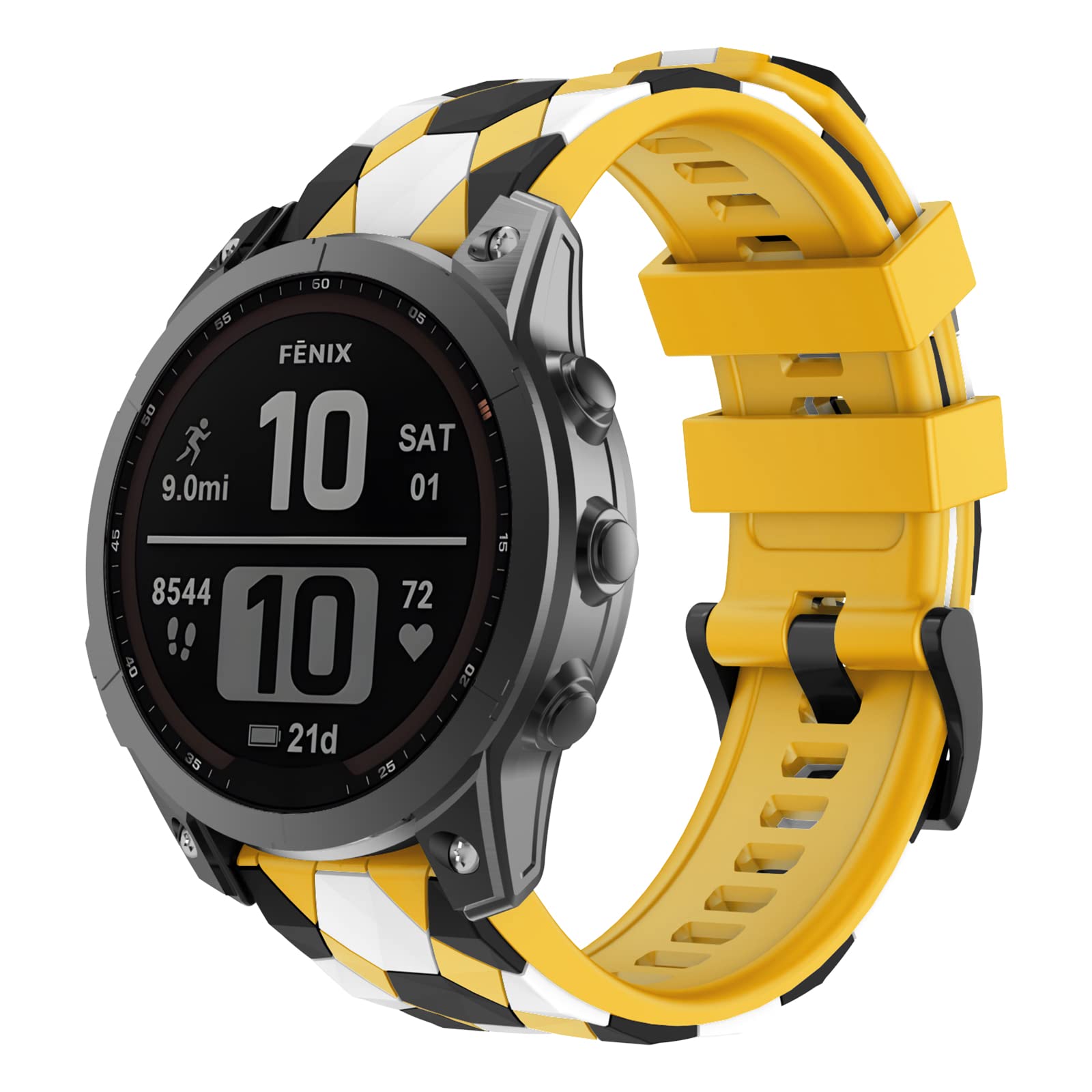 OVERSTEP Compatible for Garmin Fenix 7X Strap, 26mm Wide Soft Silicone Replacement Strap for Garmin Fenix 7X/Fenix 5X/Fenix 5X Plus/Fenix 6X/Fenix 6X Pro/Fenix 3/HR/Descent MK1