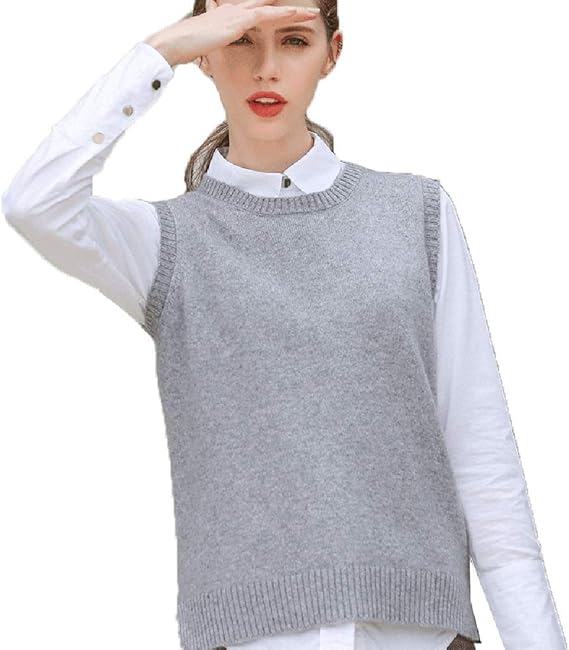 Amazon Aecsoc ノースリーブ ロング カシミヤニットベスト レディース M グレー ベスト 通販 Amazon Aecsoc ノースリーブ ロング カシミヤニットベスト レディース M グレー ベスト 通販