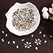 TecUnite 100 Pieces Flatback Water Drop Rhinestones Nail Art Rhinestones Glass Stones 3D Nail Jewelry Accessories, 5 x 8 mm (Crystal AB and Clear)