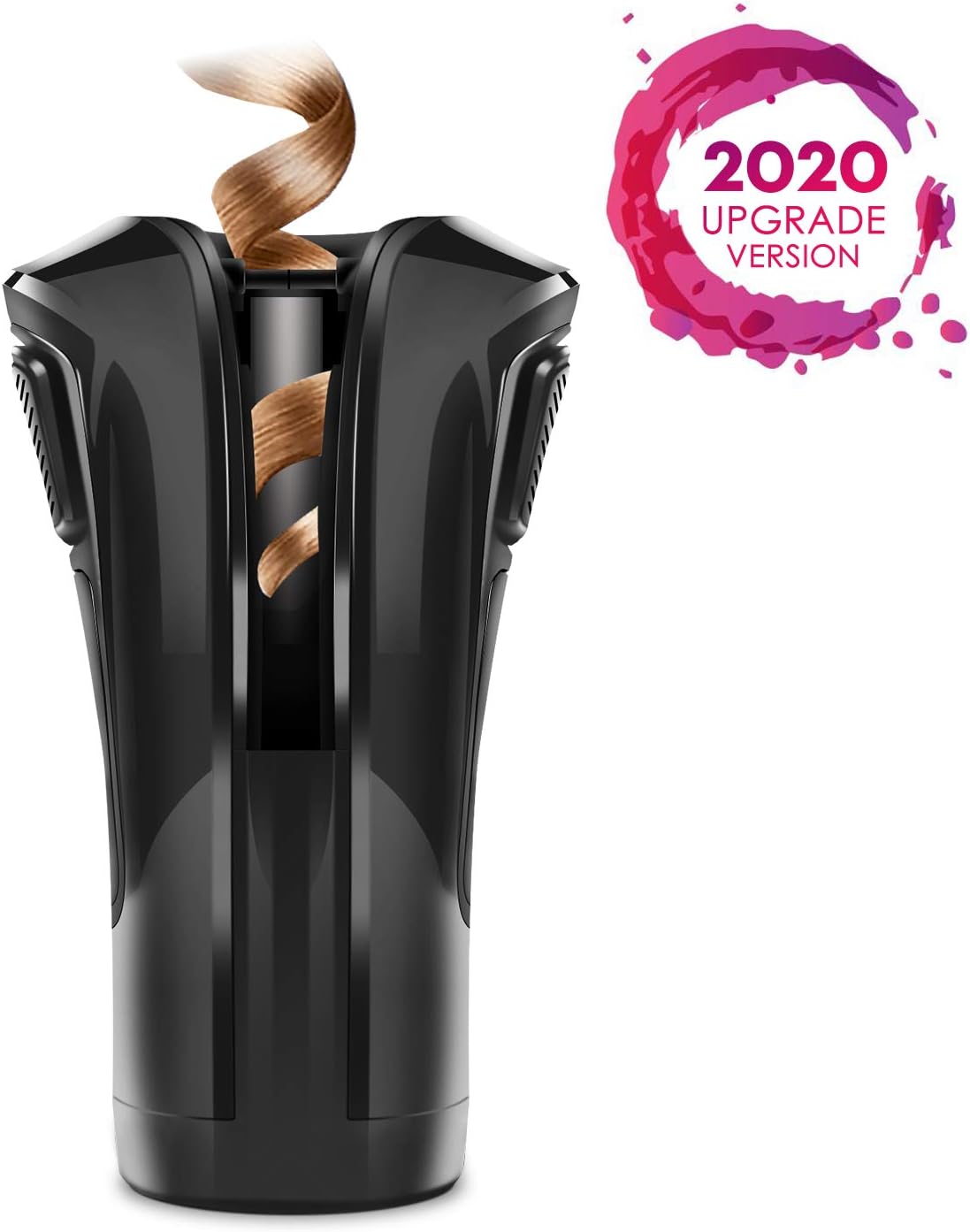 Hair Curler, MKBOO Curling Iron Automatic Curling Iron Ceramic Rotating Adjustable Temperature Time Curl Direction LED Digital 360°Roatable Professional Hair Curler for Different Curl Style