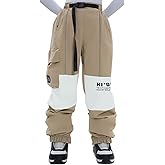 HIGH EXPERIENCE Ski Pants Snow Snowboard Pants Waterproof Insulated Baggy Windproof Hiking Winter Warm for Men Women