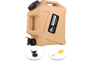 COOZMENT 3.2 Gallon/5 Gallon Water Containers with Spigot, BPA Free Water Jug, Military Green Water Tank, Multifunction Water Storage Containers for Camping Outdoor Hiking,Emergency Stroage