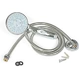 Camco 43713 Shower Head Kit with On/Off Switch and 60" Flexible Shower Hose (Chrome)