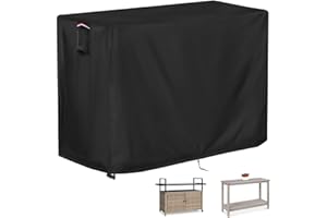 Iptienda Outdoor Table Cover for Outdoor Buffet Table, 50 inch Waterproof Bar Height Patio Furniture Cover for Patio Bar Table,Grill Cart-50"L x 34"W x 36"H