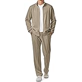 JMIERR Men's Sweatsuit Tracksuit 2 Piece Set Full Zip Casual Jogging Suits with Jogger Jackets and Pants Warm Up Outfits