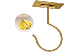 Self Adhesive Banana Hook Under Cabinet Foldable Banana Hanger Metal Under Counter Banana Holder for Kitchen RV Space Saving 