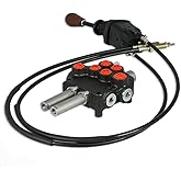 TaiShi P80 2 Spool Hydraulic Reversing Valve, Stainless Steel, 21gpm, 25MPa, 5 Ports, Joystick Control