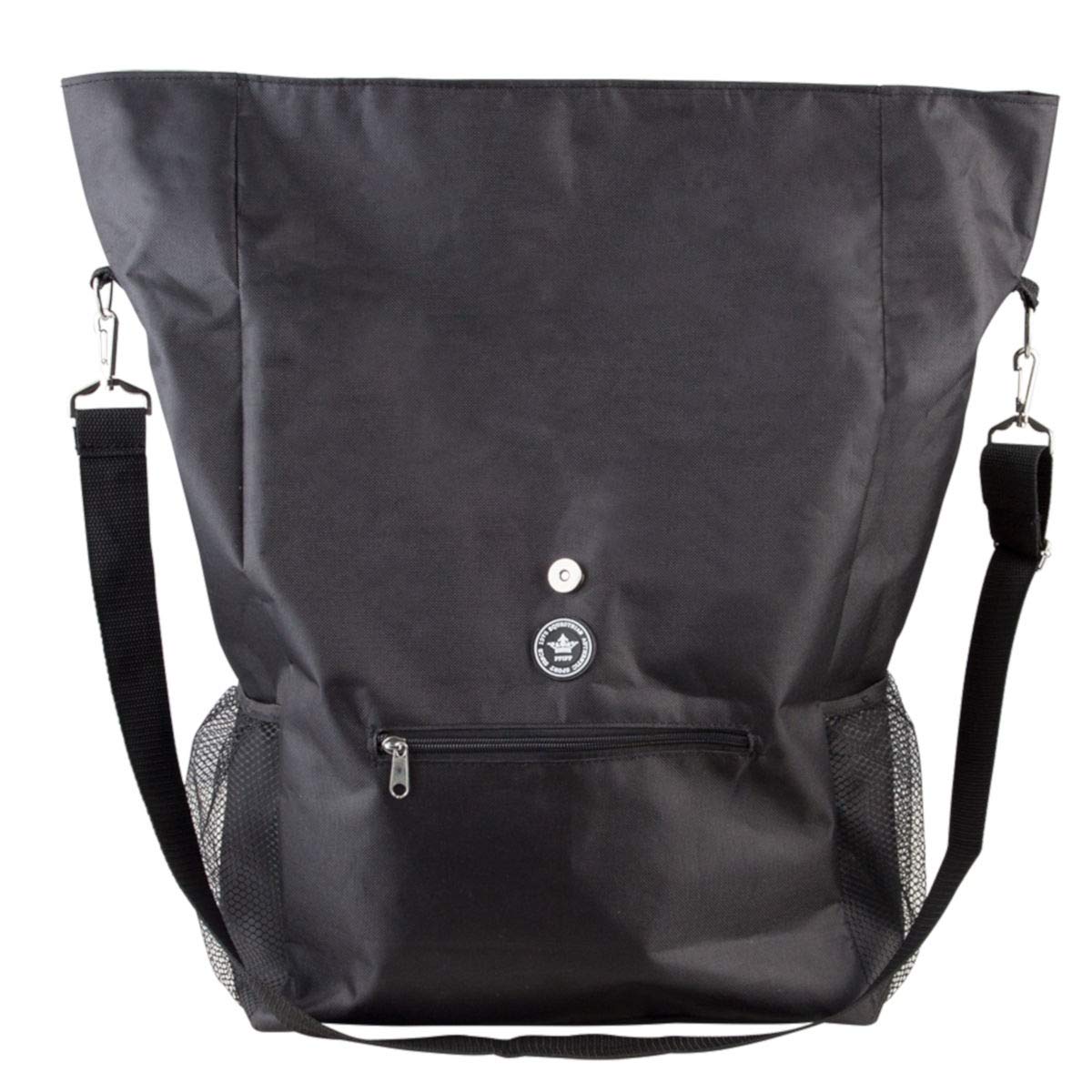 PFIFF 102886 Grooming Bag, Solid, Large, Cleaning Bag, Grooming Box, Without Cleaning Kit, Black (Approx. 55 cm High and 52 cm Wide, Unfolded)