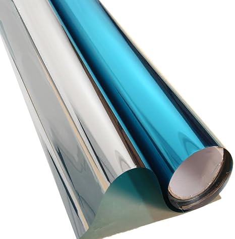 MEDIUM DARK 25/%  BLUE  fader film refl blue to smoke tint 20/" by100ft roll