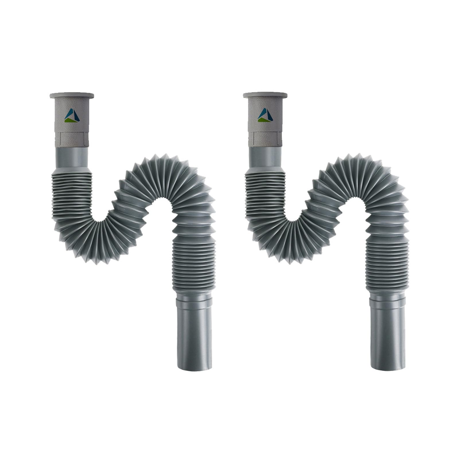 2 Pcs Flexible Waste Trap Stretch Water Pipe, Easy Installation Pipe Connector for Bath, Wash Basin, Kitchen Sink, Durable, Leakproof, Universal Fit (30mm Inner Diameter), Plastic Material