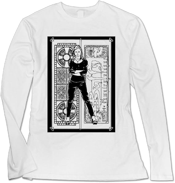 Amazon Tezei カゼイ 女の子 長袖tシャツ 今季最新 フィットネス バフィーキラー 小説 イラスト 夏 White Xx Large Tシャツ カットソー 通販