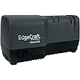 Edgecraft E20 Hybrid Knife Sharpeners uses Diamond Abrasives and Combines Electric and Manual Sharpening for 20-Degree Straight and Serrated Knives, 2-Stage, Gray