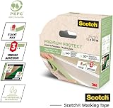 ScotchBlue Multi-Surface Premium Protect Masking Tape 24mm x 50m Indoor Outdoor view 2