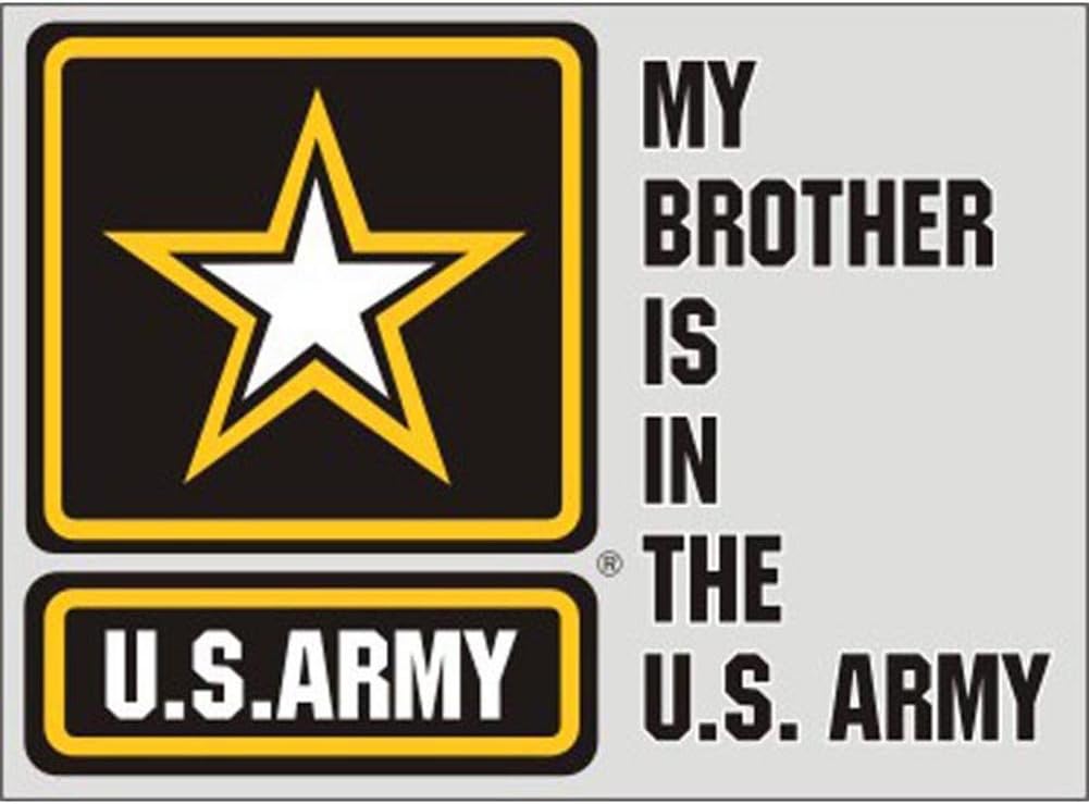 My Brother is in the Army Star Logo Decal Sticker