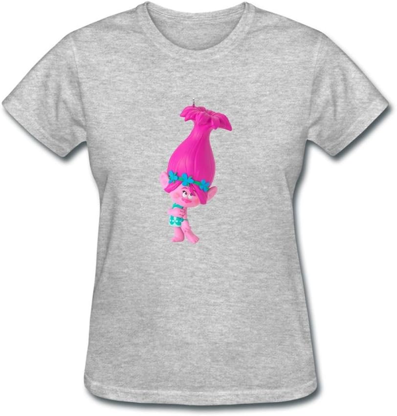 SLJD Women's Trolls Princess Poppy Ornament Design Short Sleeve T Shirt