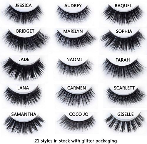 20 Styles 3D Dramatic Fake Eye Lashes Makeup Mink Eyelashes