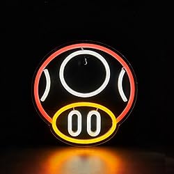 Chi-buy LED Neon Mushroom Cute Neon Sign, USB