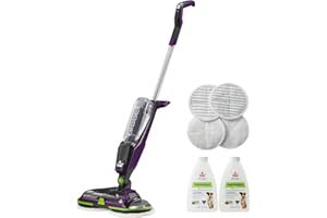 BISSELL® Spinwave Cordless Pet Hard Floor Spin Mop Cleaner 18V with washable mop pads for sealed hard floors, 23157