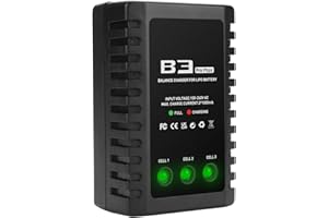 HTRC LiPo Battery Charger 2S-3S RC Balance Charger Compact Charger for 7.4-11.1V LiPo Batteries (Black)