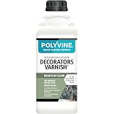 Polyvine Decorator's Dead Flat Varnish Quart 1 litre