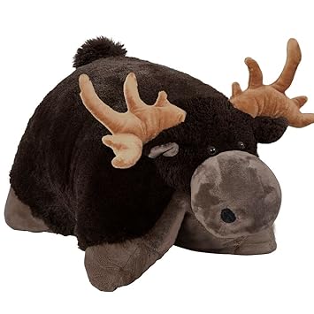 Pillow Pets My Pillow Pet Chocolate Moose Large Brown Amazon