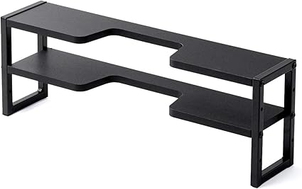Amazon Co Jp イーサプライ テレビ裏 収納ラック モニター裏収納 棚 配線 ルーター ちょい置き 幅60cm 2段 27インチ以上向け Ez2 Stn047 ホーム キッチン