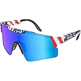 KAPVOE Polarized Cycling Sunglasses UV400 Protection for Men Women, Sports Glasses for Youth Baseball Softball Goggles K100
