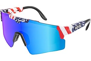 KAPVOE Polarized Cycling Sunglasses UV400 Protection for Men Women, Sports Glasses for Youth Baseball Softball Goggles