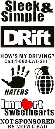 Amazon Jdmカッティングステッカー文字きり ガラスデカール車バナーレーシング世田谷 ブラック文字 Sleep Simple ステッカー デカール 車 バイク