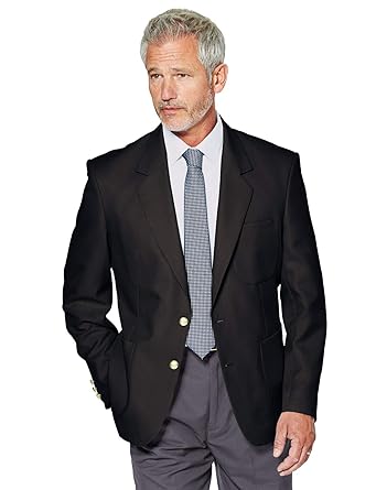 Chums Klassischer, normal Geschnittener einreihiger Oxford-Blazer für Herren