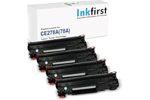 4 Inkfirst Compatible Toner Cartridges Replacement for HP CE278A 78A LaserJet P1606DN M1536dnf P1566 M1536